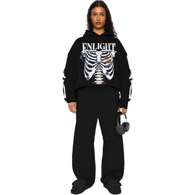 Bone Glow Skeleton Urban Hoodie