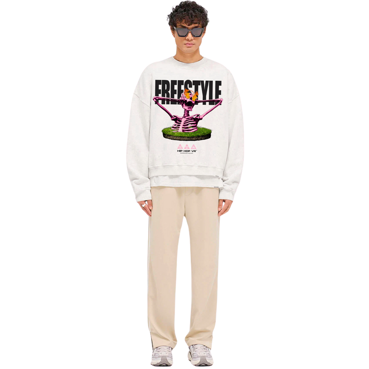 Freestyle Undead Cypher Hoodie White Sweatshirt
