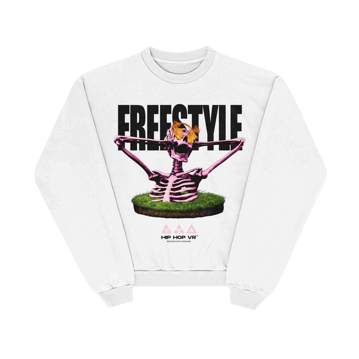 Freestyle Undead Cypher Hoodie White Sweatshirt