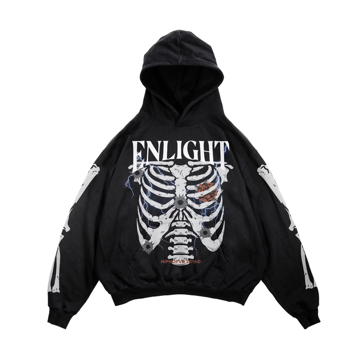 Bone Glow Skeleton Urban Hoodie